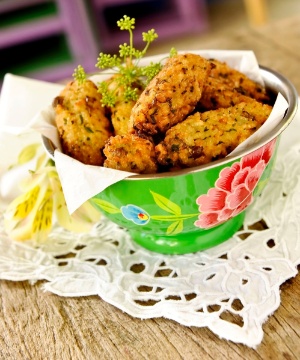 Bolinho de Arroz com Lentilha