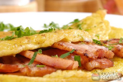 Omelete com Bacon