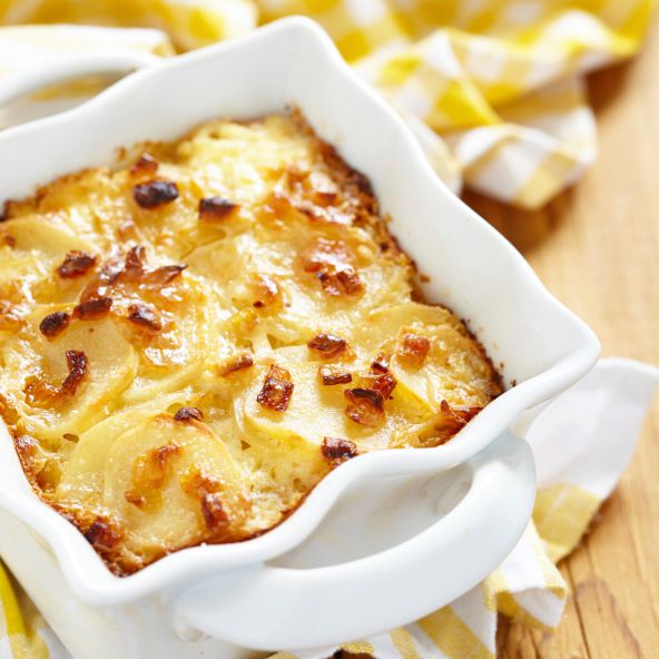 Batata com Presunto Gratinada