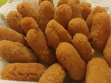 Croquete de Cabeça de Camarão