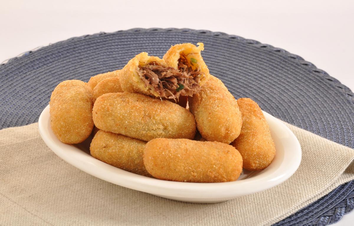 Croquete de Mandioca com Costela