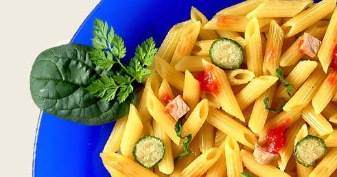 Minipenne com Ragu de Frango e Verdura com Tomate