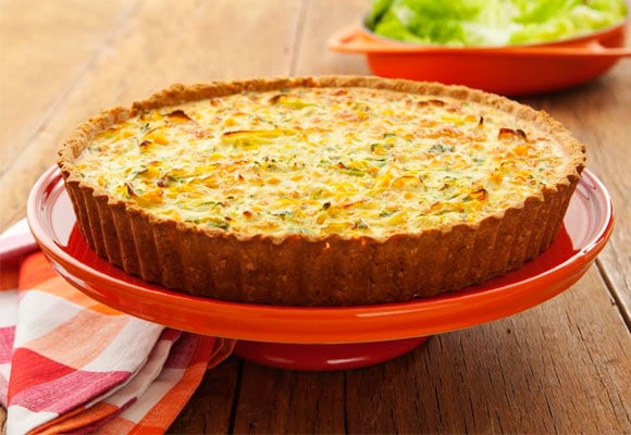 Quiche de Cream Cracker e Legumes