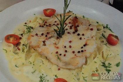 Robalo ao Fettuccine com Creme de Limão