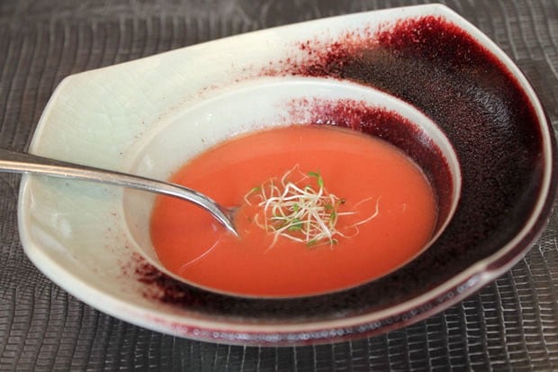 Gaspacho de Melancia à Moda Thai