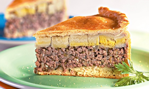 Torta de Carne Moída e Arroz