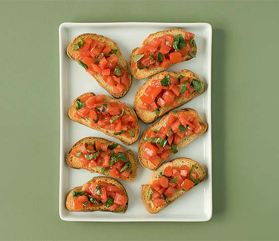 Bruschetta de Tomate e Manjericão 03