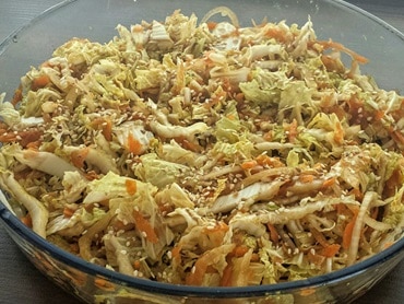 Salada de Acelga e Cenoura Agridoce