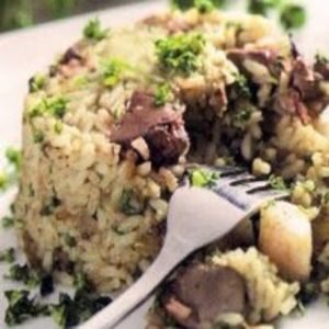 Arroz com Miúdos de Frango 