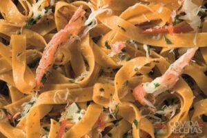 Tagliatelle com Caranguejo e Limão