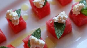 Salada de Melancia e Queijo Feta 